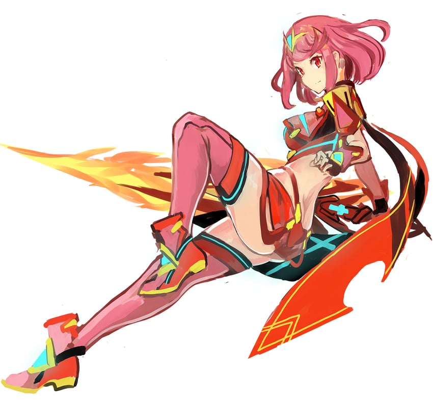 pyra (xenoblade chronicles and 1 more) drawn by tim_(a9243190a)