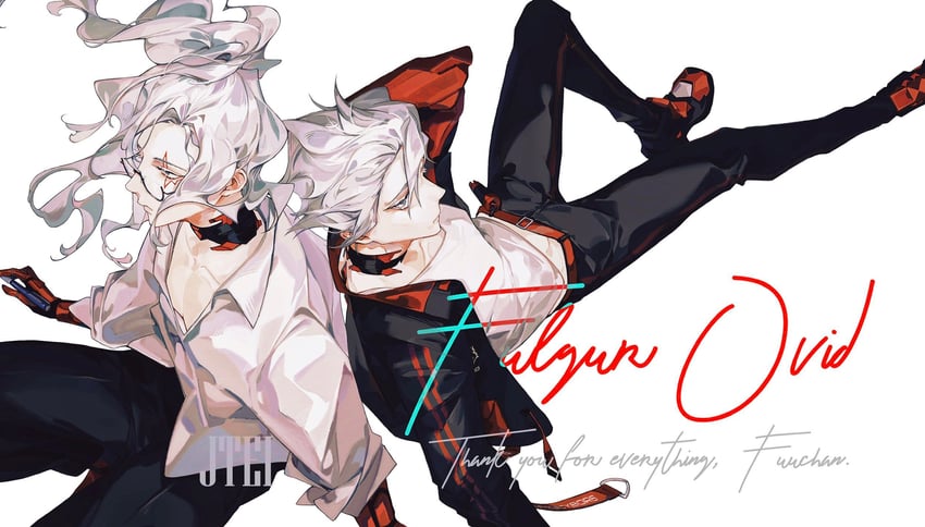fulgur ovid (nijisanji and 1 more) drawn by jtei