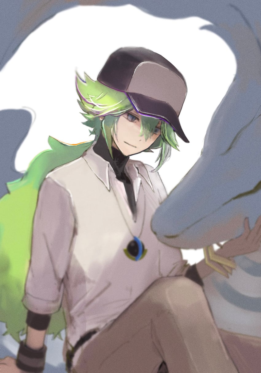 n and reshiram (pokemon and 1 more) drawn by ringosan2329