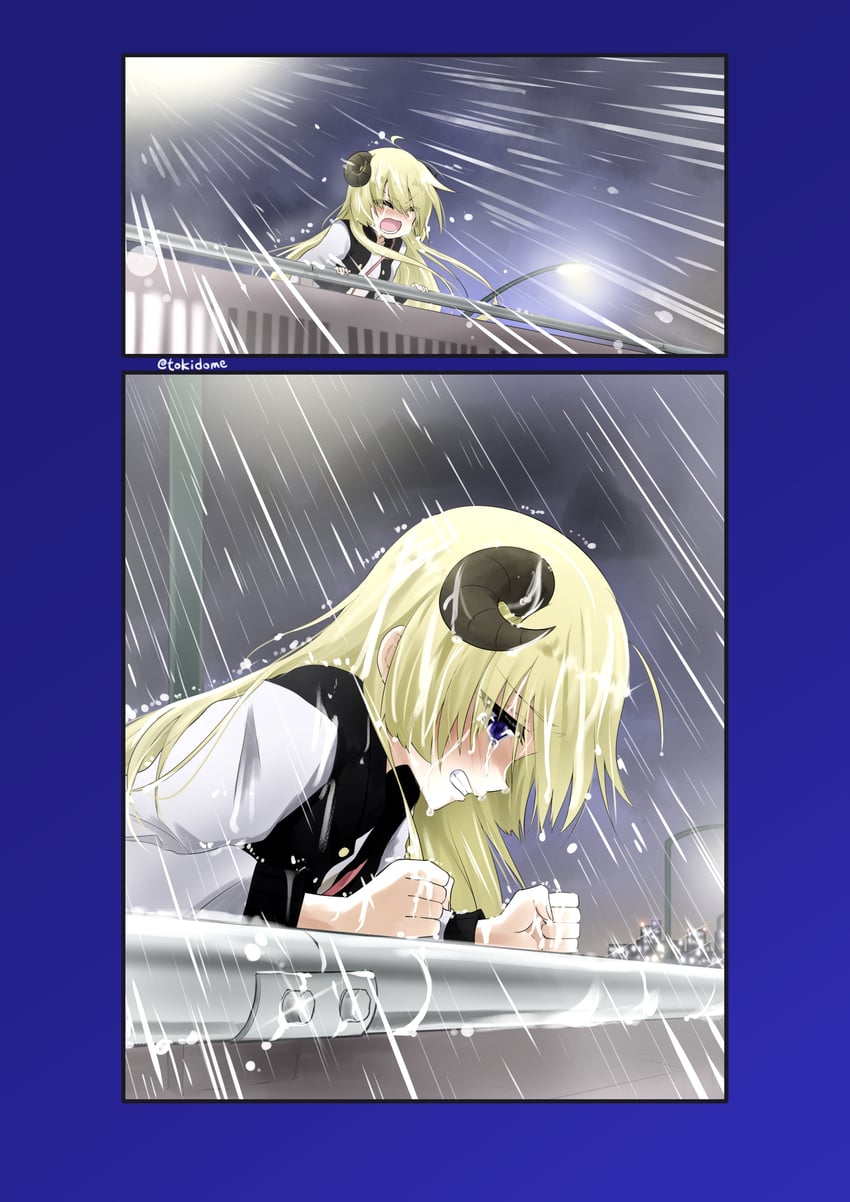 tsunomaki watame (hololive and 1 more) drawn by tokidome_zamao