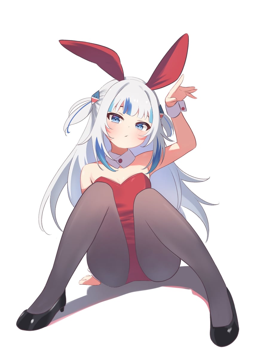 gawr gura (hololive and 1 more) drawn by ryu160303