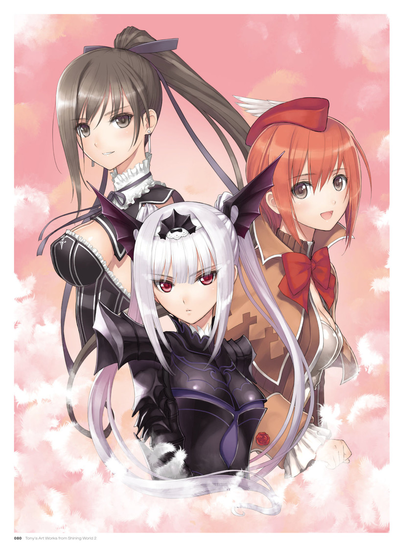 maxima sakuya enfield, seena kanon, and excela noa aura (shining and 1 more) drawn by tony_taka