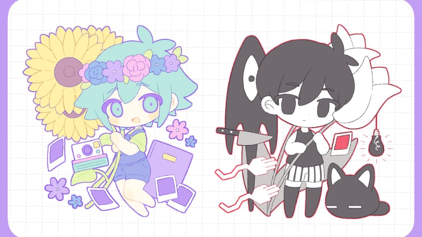 omori, basil, something, and mewo (omori) drawn by komano_shia
