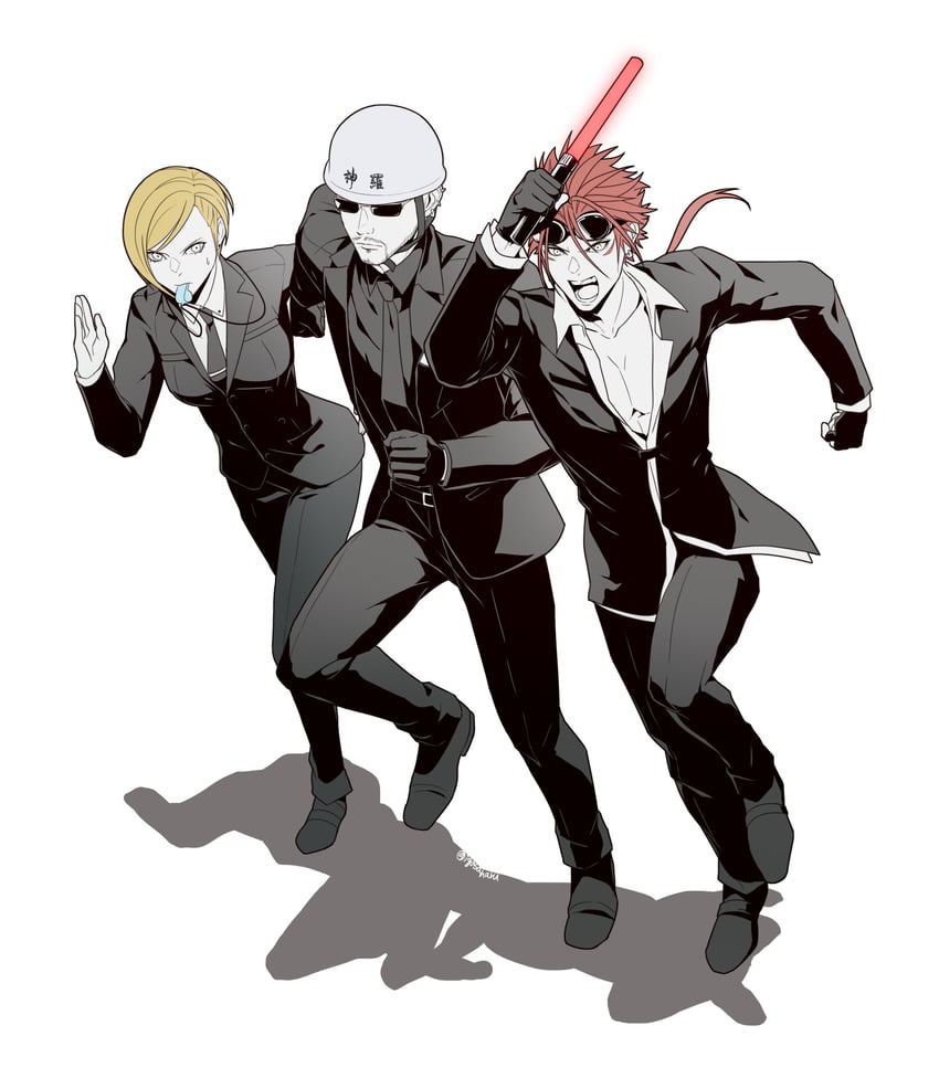 reno, rude, and elena (final fantasy and 3 more) drawn by igusaharu