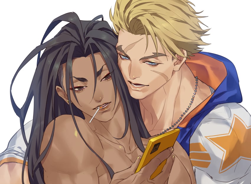 luke sullivan and jamie siu (street fighter and 1 more) drawn by talgi