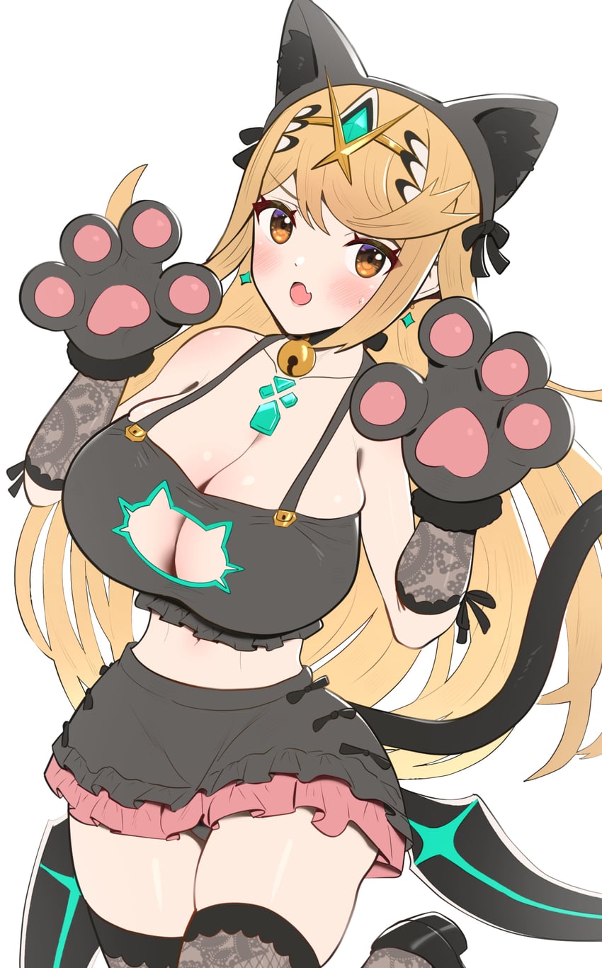 mythra (xenoblade chronicles and 1 more) drawn by gonzarez