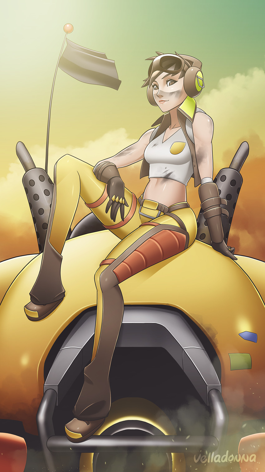 d.va and junker d.va (overwatch and 1 more) drawn by velladonna