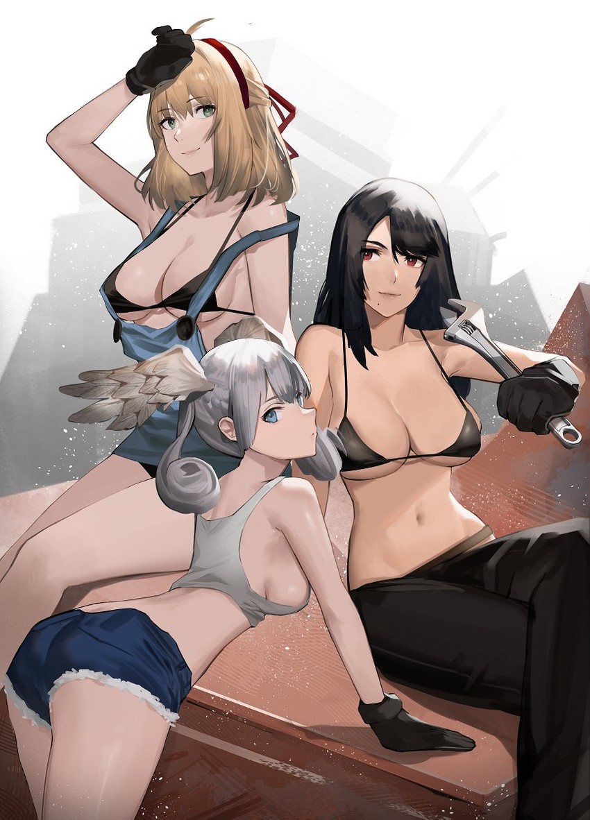 melia antiqua, fiora, and sharla (xenoblade chronicles and 1 more) drawn by j@ck