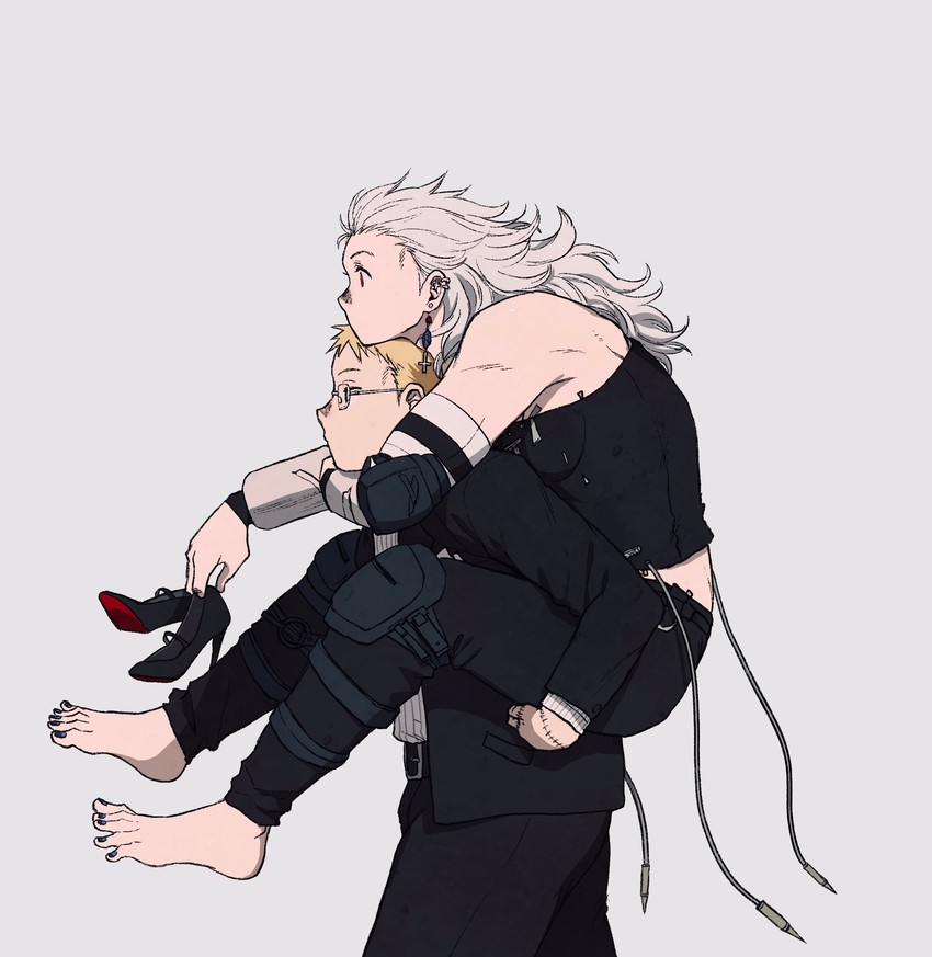noi and shin (dorohedoro) drawn by ki_(mxxxx)