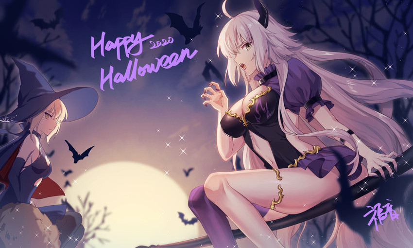artoria pendragon, jeanne d'arc alter, and saber alter (fate and 1 more) drawn by gogatsu_fukuin