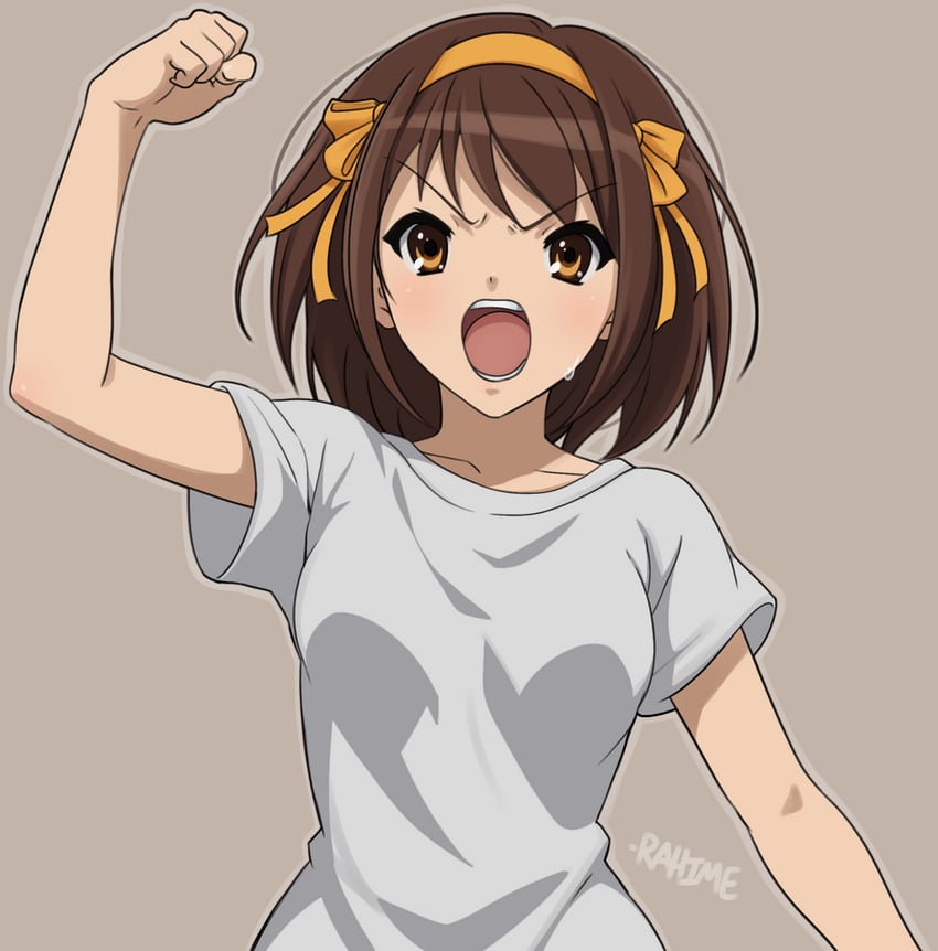 suzumiya haruhi (suzumiya haruhi no yuuutsu) drawn by rahime