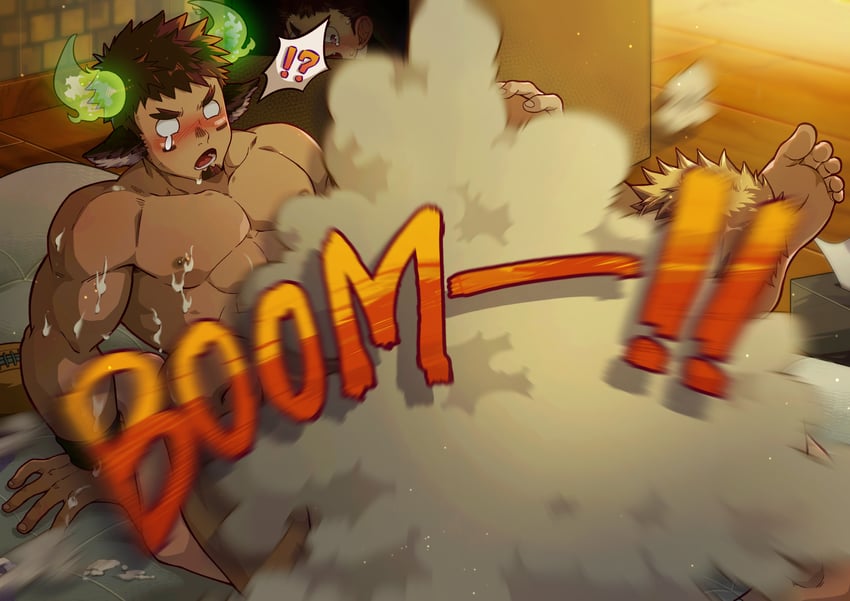 wakan tanka, protagonist 1, and ooki ikutoshi (tokyo afterschool summoners) drawn by ancpaghetti