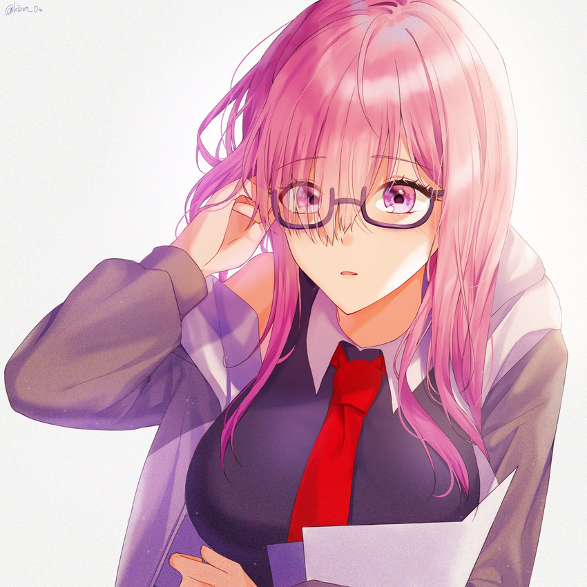 mash kyrielight (fate and 1 more) drawn by hina_0w