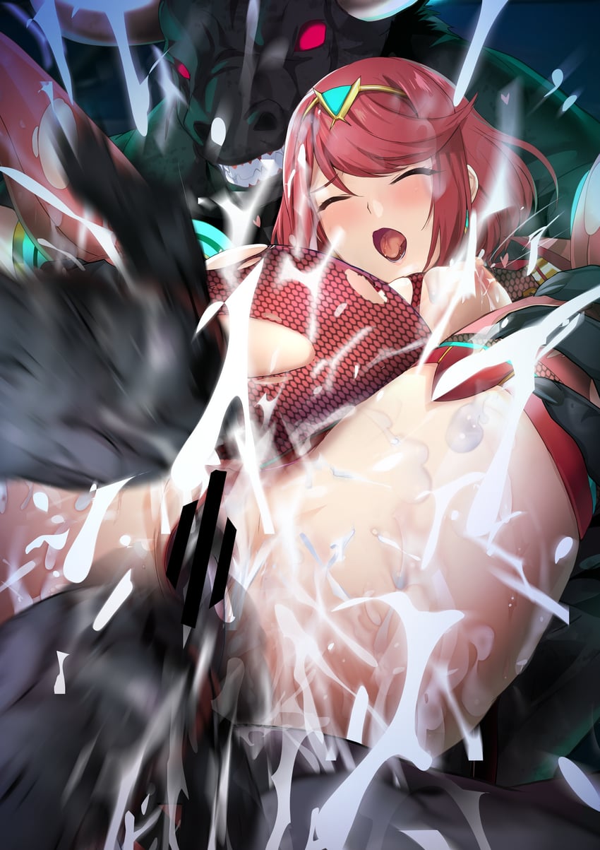 pyra (xenoblade chronicles and 1 more) drawn by onigirikun
