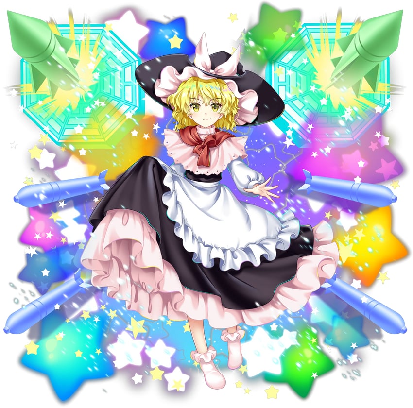 kirisame marisa (touhou and 2 more) drawn by rotte_(1109)