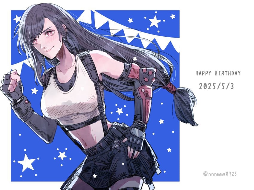 tifa lockhart (final fantasy and 2 more) drawn by nnnmmg0725
