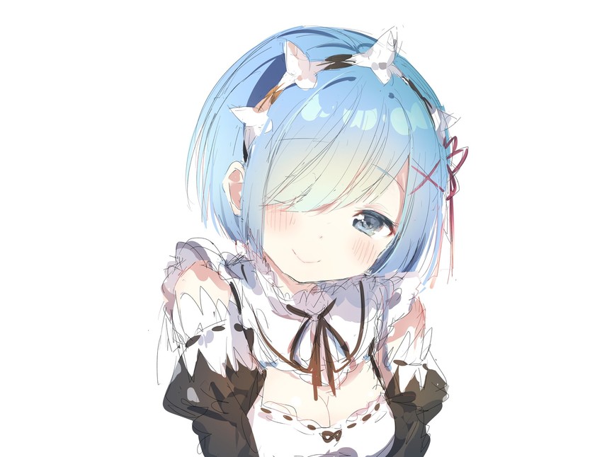 rem (re:zero kara hajimeru isekai seikatsu) drawn by umibouzu_(niito)