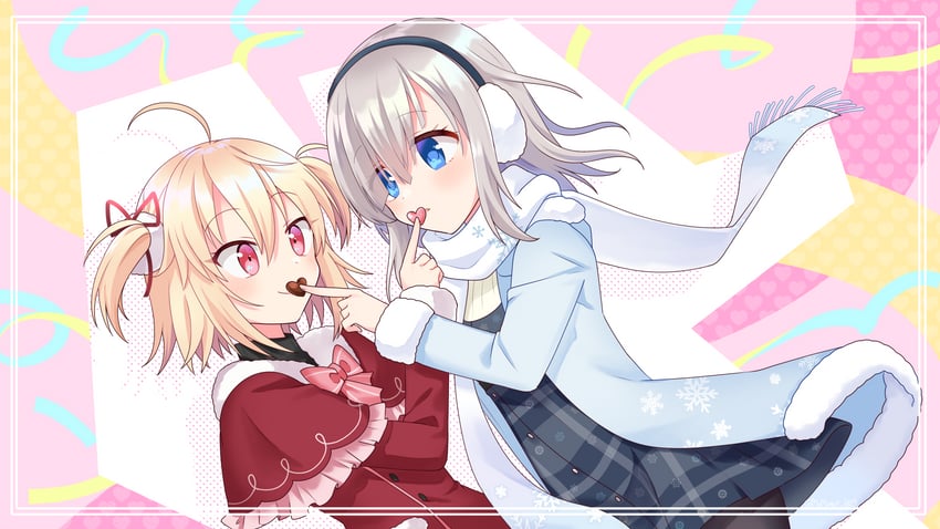 isuzu ren and ayano rika (mahou shoujo madoka magica and 1 more) drawn by momo_tomato