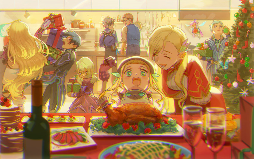 milla maxwell, jude mathis, elize lutus, teepo, ludger will kresnik, and 6 more (tales of and 3 more) drawn by meipu_hm