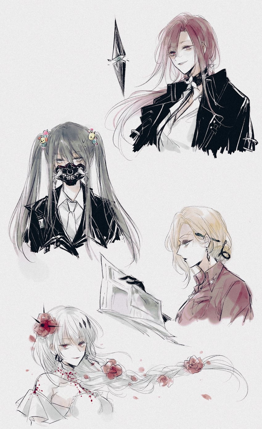 shalom, rahu, coquelic, and langley (path to nowhere) drawn by mitsukyou
