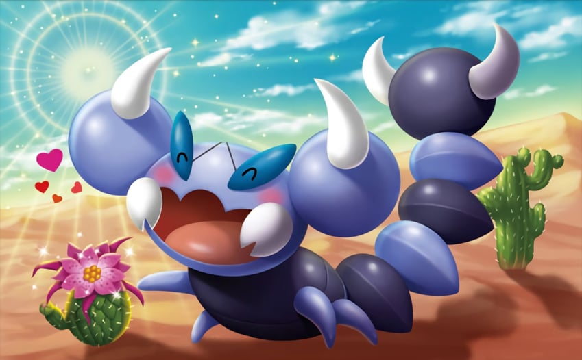 skorupi (pokemon and 1 more) drawn by tsutsui_misa
