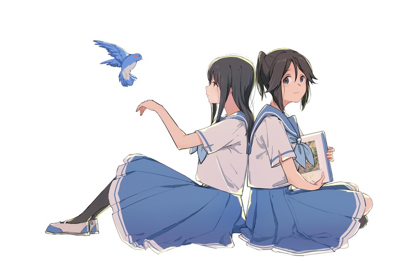 yoroizuka mizore and kasaki nozomi (hibike! euphonium and 1 more) drawn by nozo_mizore