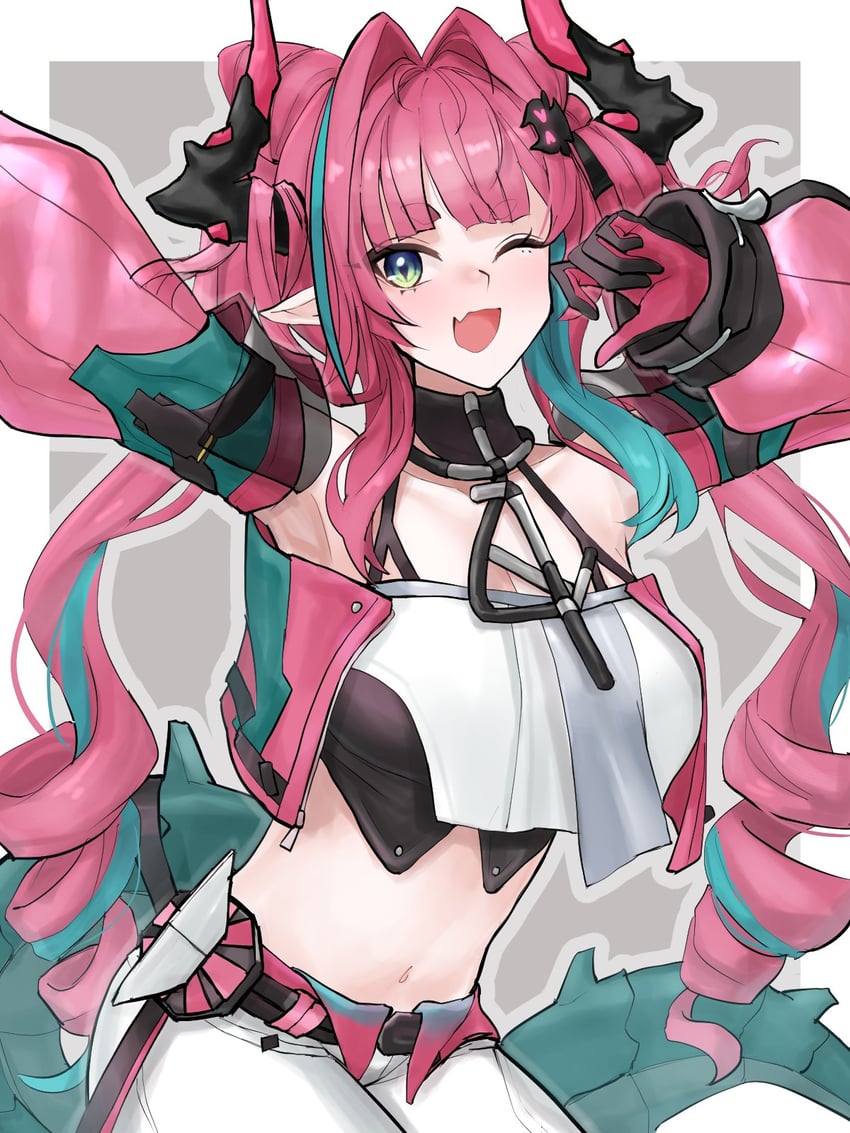 yvonne (arknights and 1 more) drawn by yukinko_roshi