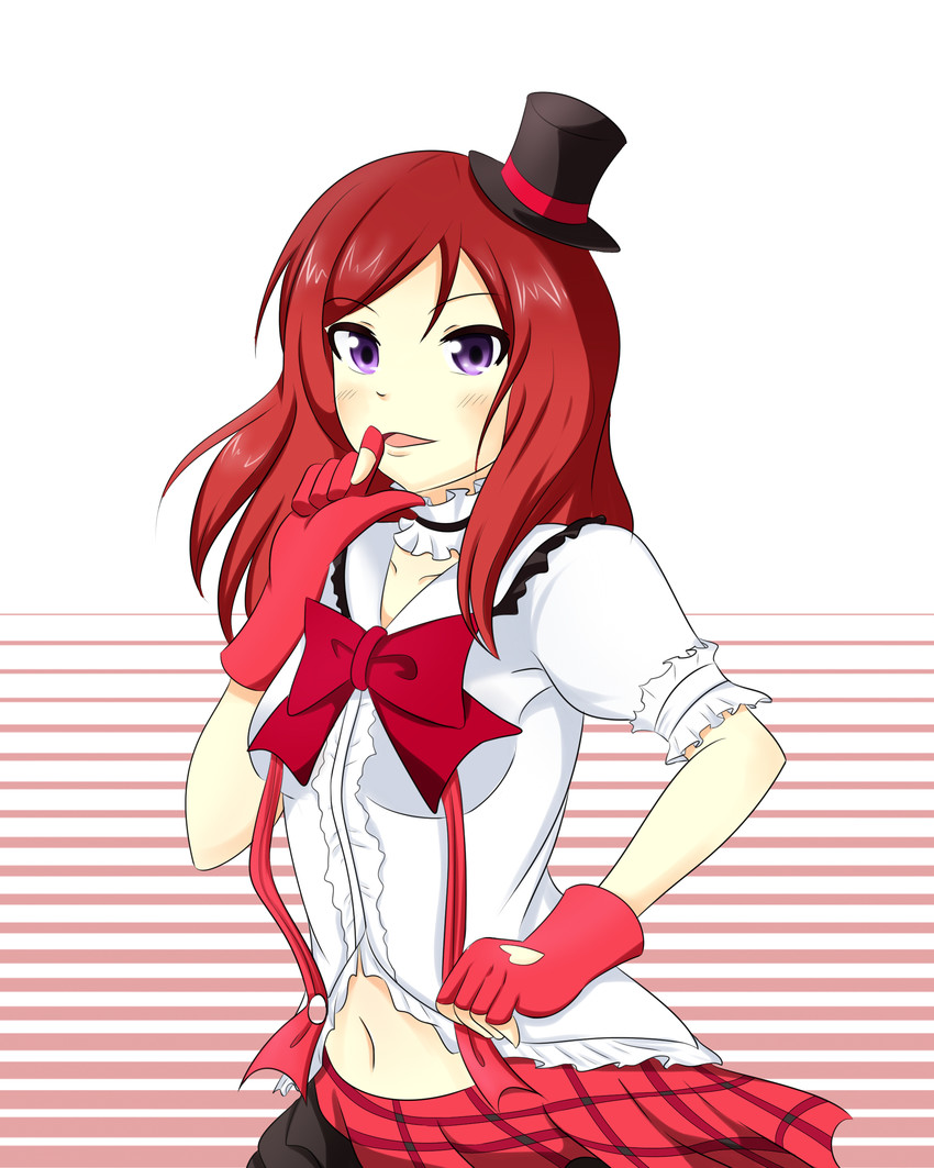 nishikino maki (love live! and 1 more) drawn by wangphing