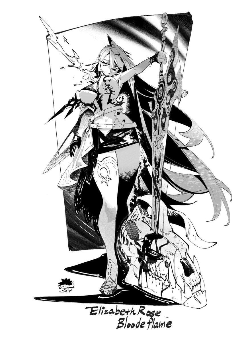elizabeth rose bloodflame (hololive and 1 more) drawn by shen_shipi_(agil548g6h6)