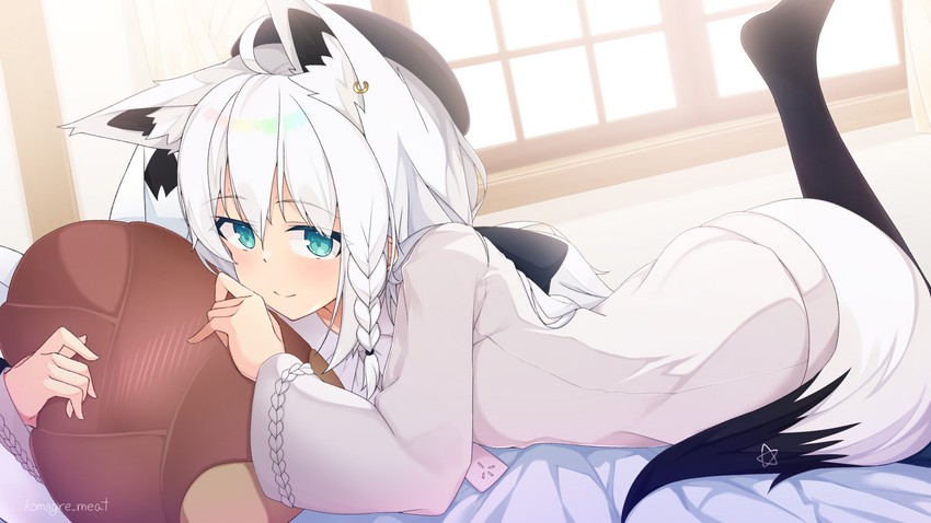 shirakami fubuki and oruyanke (hololive) drawn by otaku_heishi