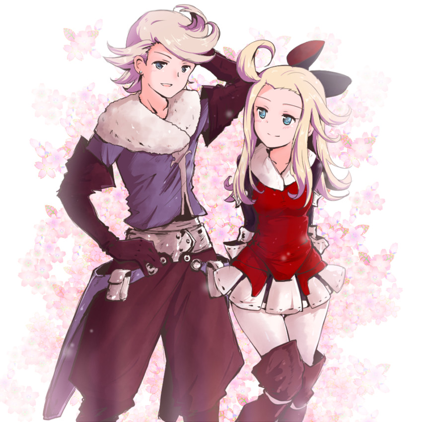 edea lee and ringabel (bravely default and 1 more) drawn by banchii