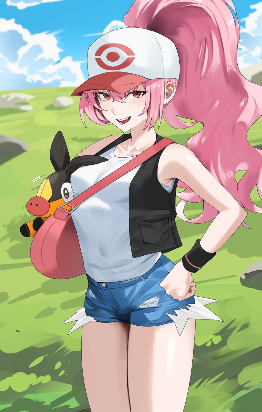 hilda and tepig (original and 2 more) drawn by yulmu98999