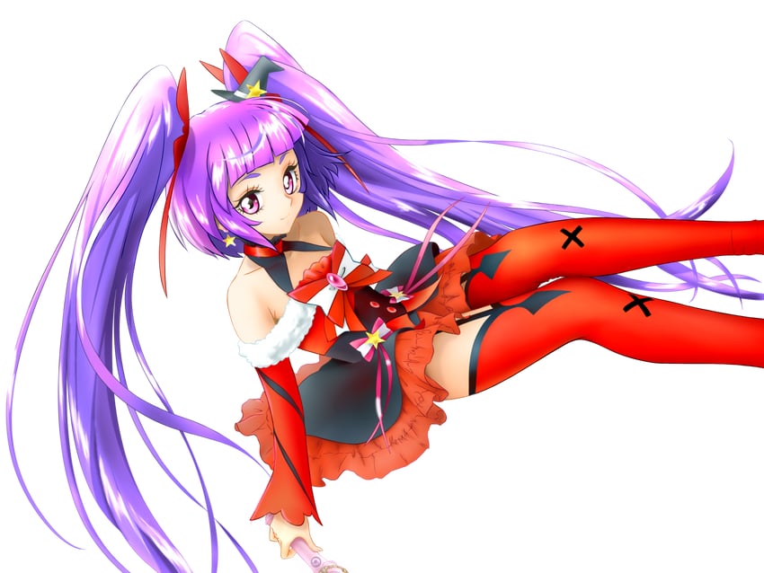 izayoi liko and cure magical (precure and 1 more) drawn by erufa_(pixiv)