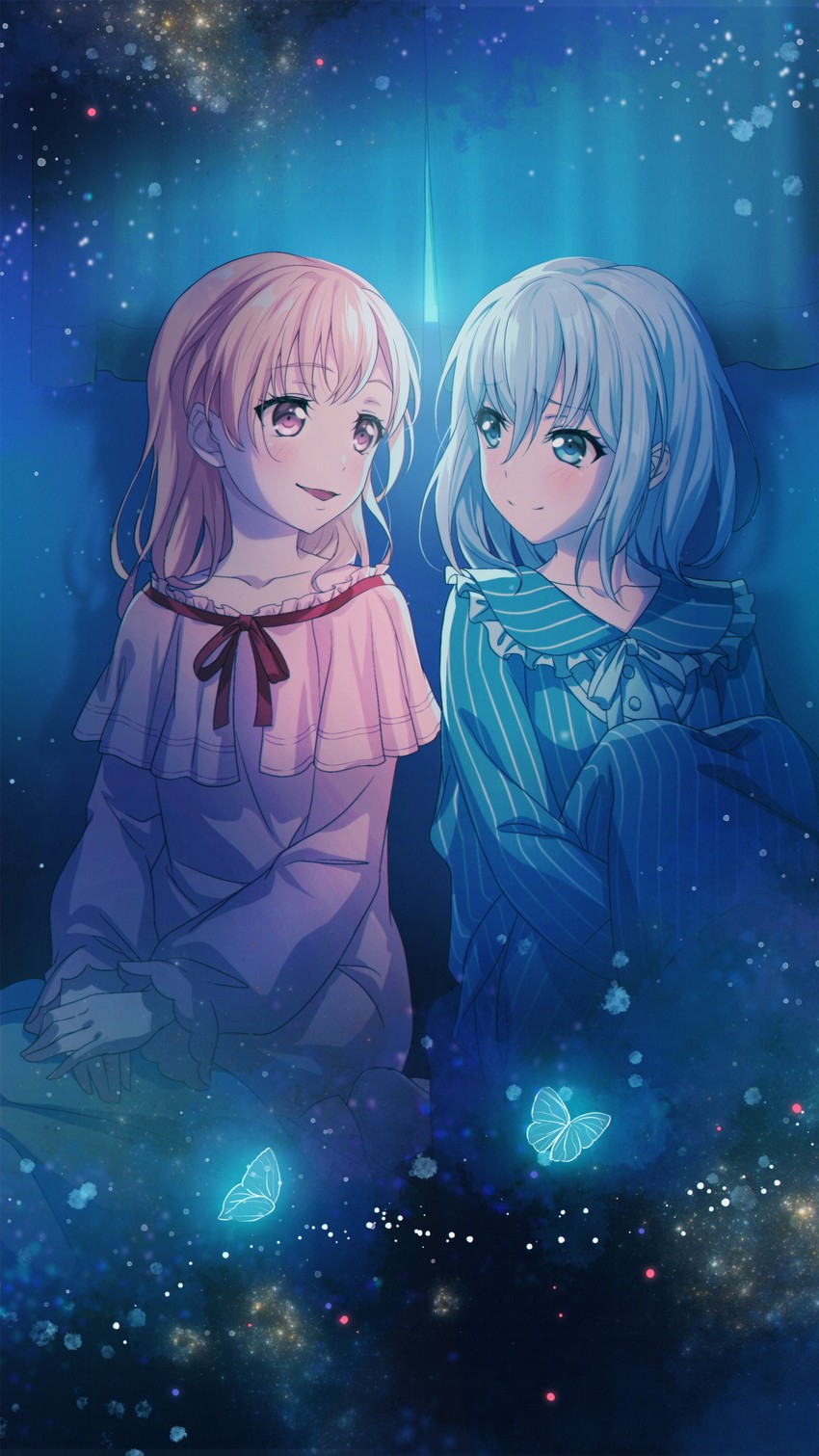 kurata mashiro and hiromachi nanami (bang dream!) drawn by nobusawa_osamu