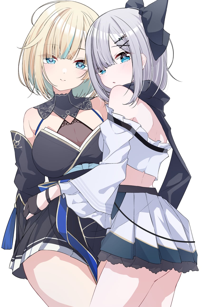 aizawa ema and kaga sumire (vspo!) drawn by takeyabunora