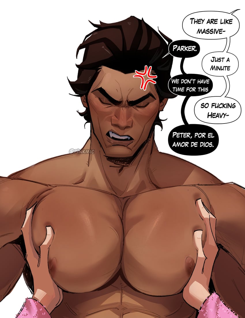 miguel o'hara and peter b parker (marvel and 3 more) drawn by p1nkmic