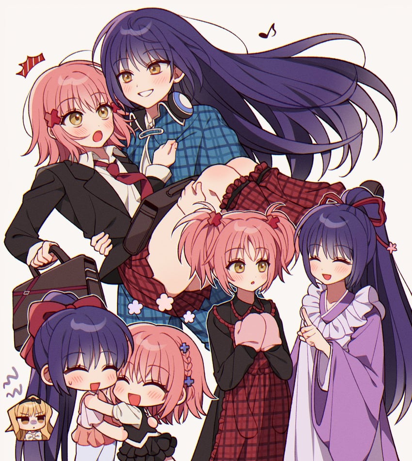 hinamori amu, mashiro rima, and fujisaki nagihiko (shugo chara!) drawn by clunch