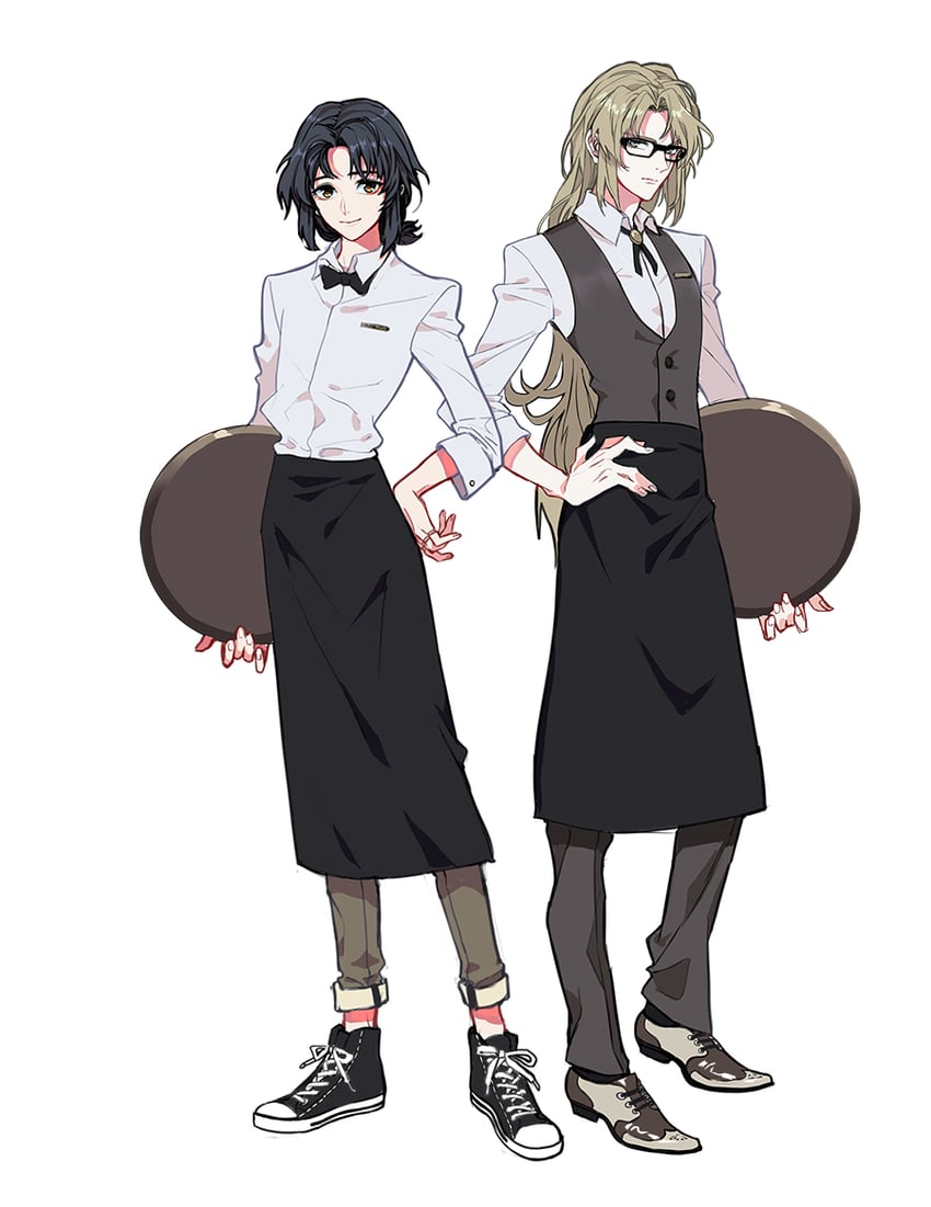 minashiro soushi and makabe kazuki (soukyuu no fafner) drawn by jokerplaner