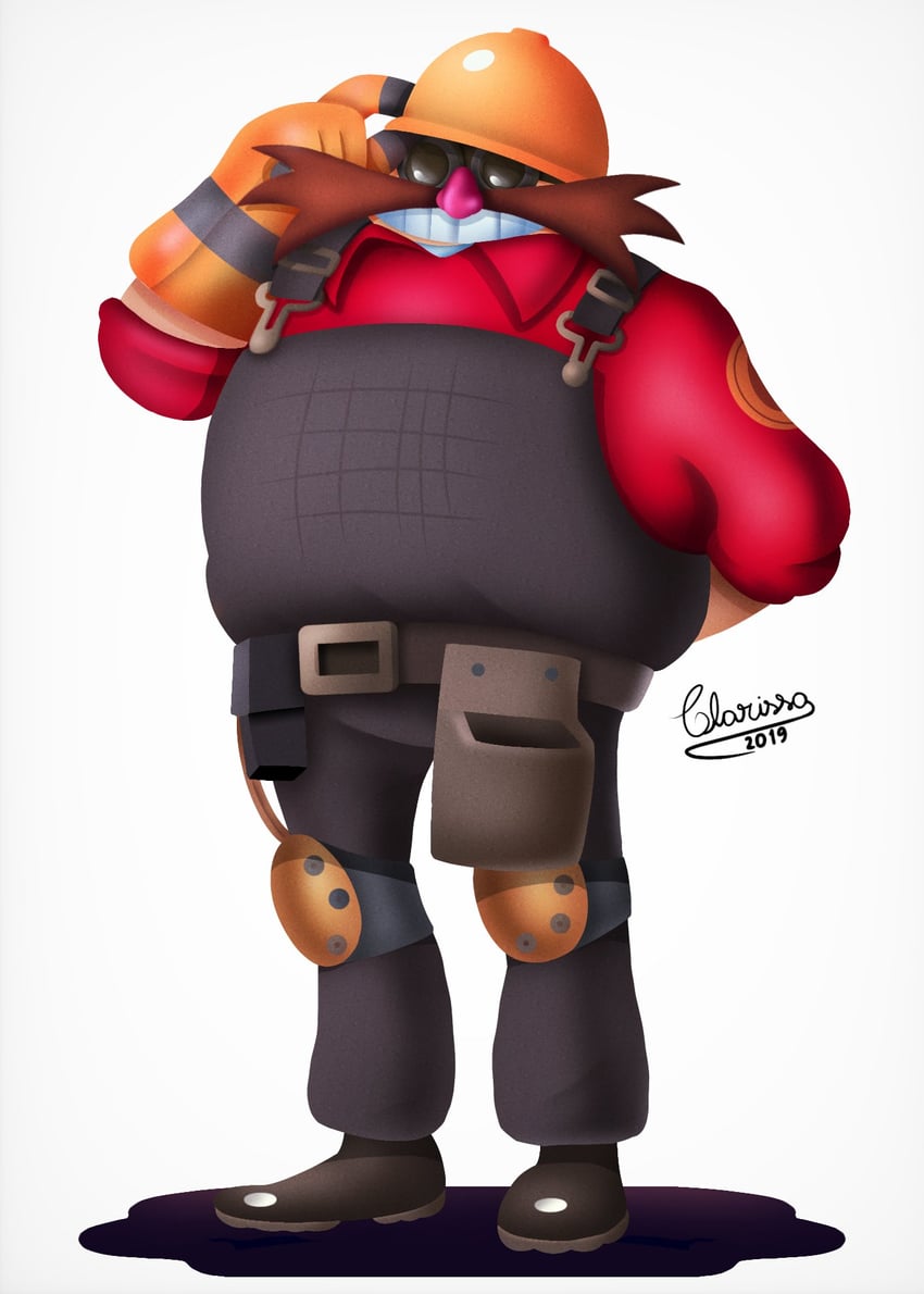 dr. eggman, engineer, and red engineer (sonic and 1 more) drawn by clarissa_arts