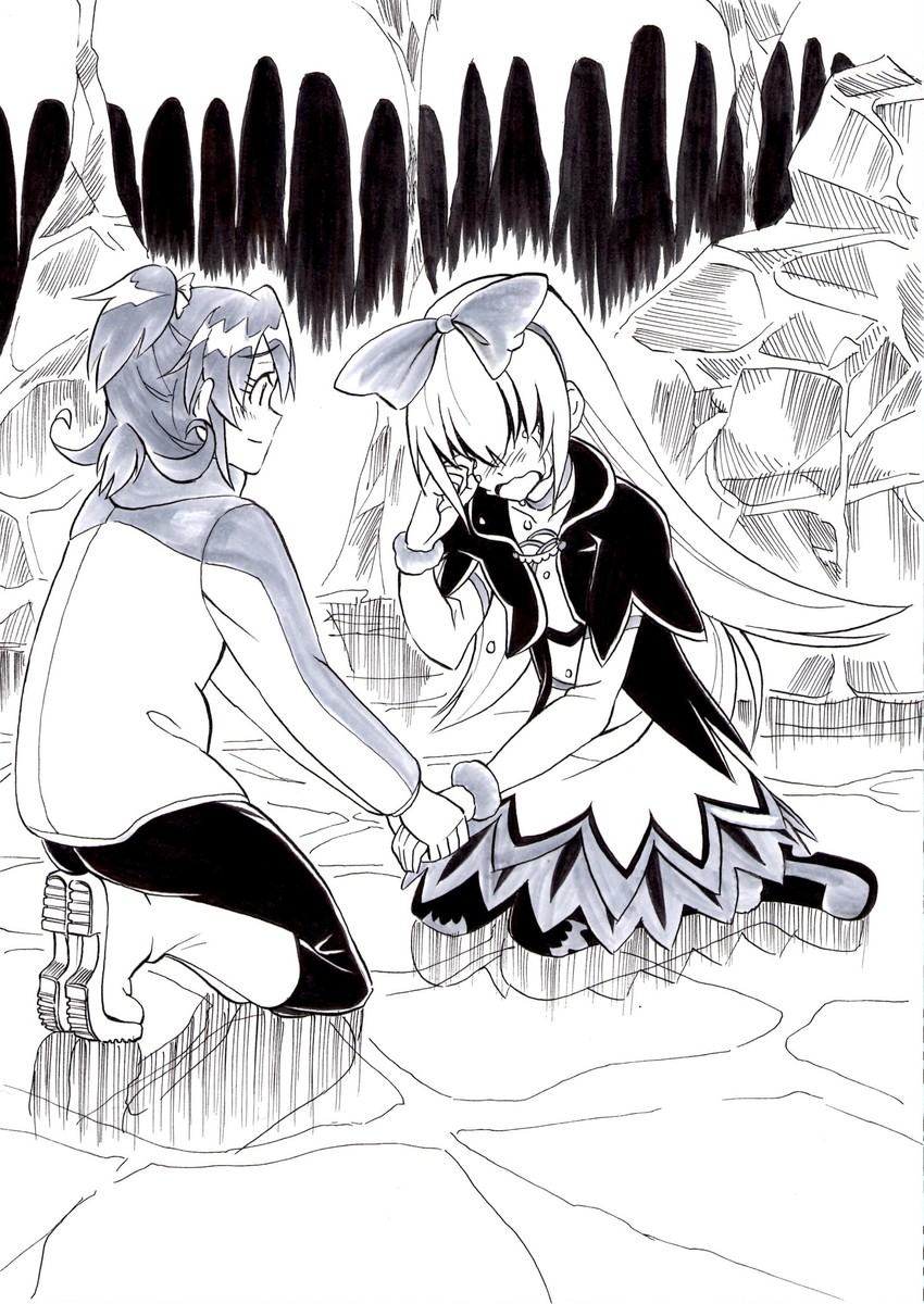 aida mana and regina (precure and 1 more) drawn by digital_divide_shiwasu