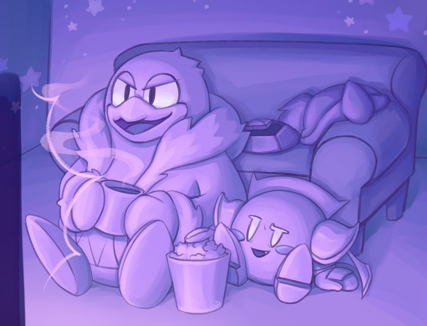 meta knight and king dedede (kirby) drawn by daycolors