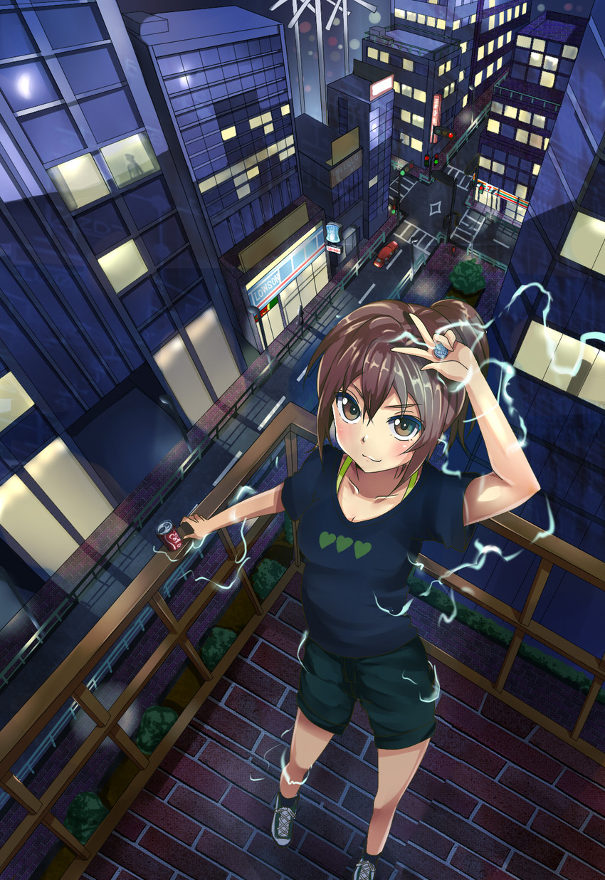 misaka mikoto (toaru majutsu no index and 3 more) drawn by kukkumann