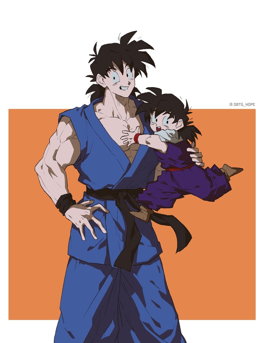 son gohan and son goten (dragon ball and 1 more) drawn by dbtg_hope