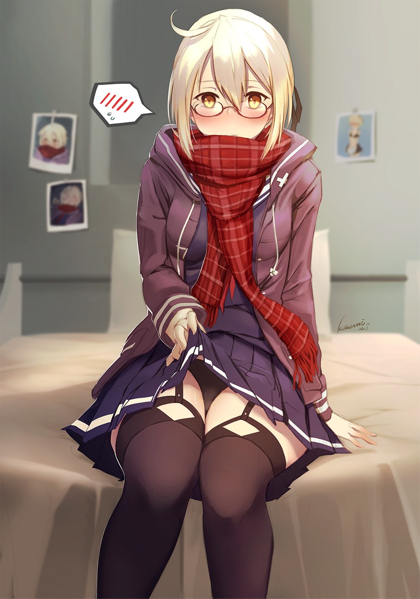 artoria pendragon and mysterious heroine x alter (fate and 1 more) drawn by kosumi