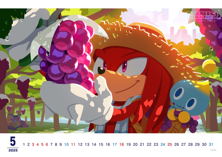 knuckles the echidna and big the cat (sonic and 1 more) drawn by karasuno_yui