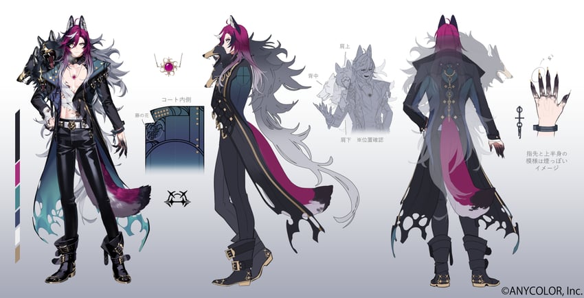 doppio dropscythe (nijisanji and 1 more) drawn by take_bayashi_3d