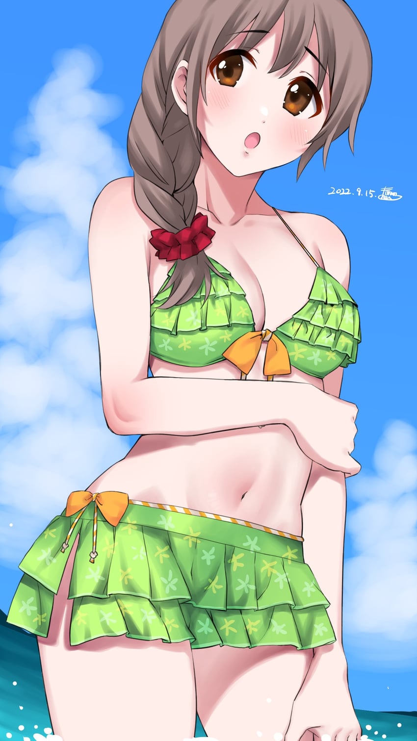 senkawa chihiro (idolmaster and 2 more) drawn by larmen_sennin