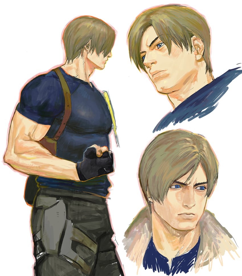 leon s. kennedy (resident evil and 1 more) drawn by 123456dyom