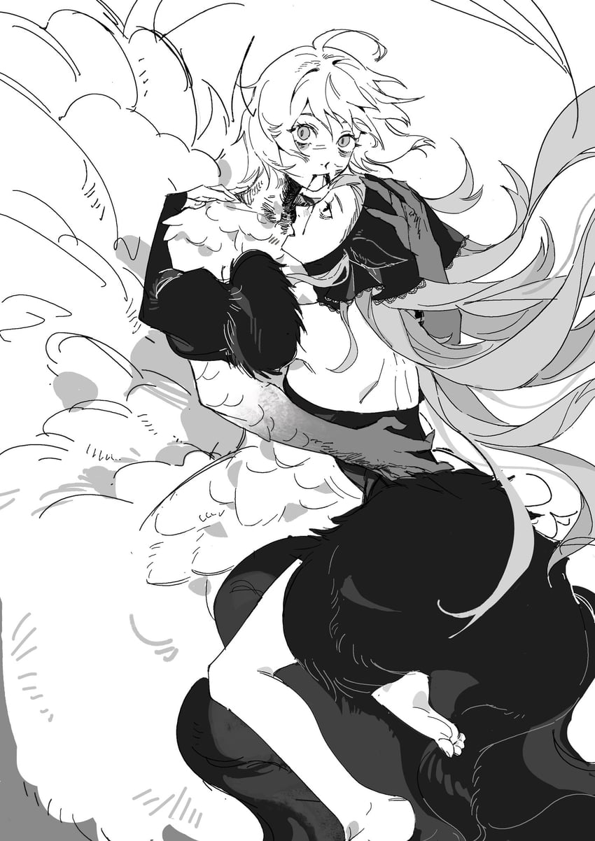 marcille donato and falin touden (dungeon meshi) drawn by xian033