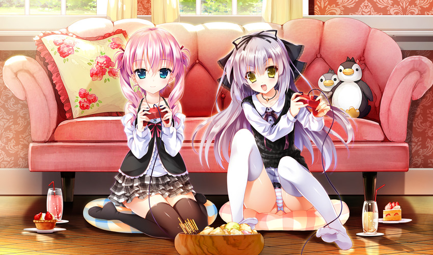 michioka airi and takagi sana (shoujo shin'iki shoujo tengoku) drawn by hayakawa_harui and youta